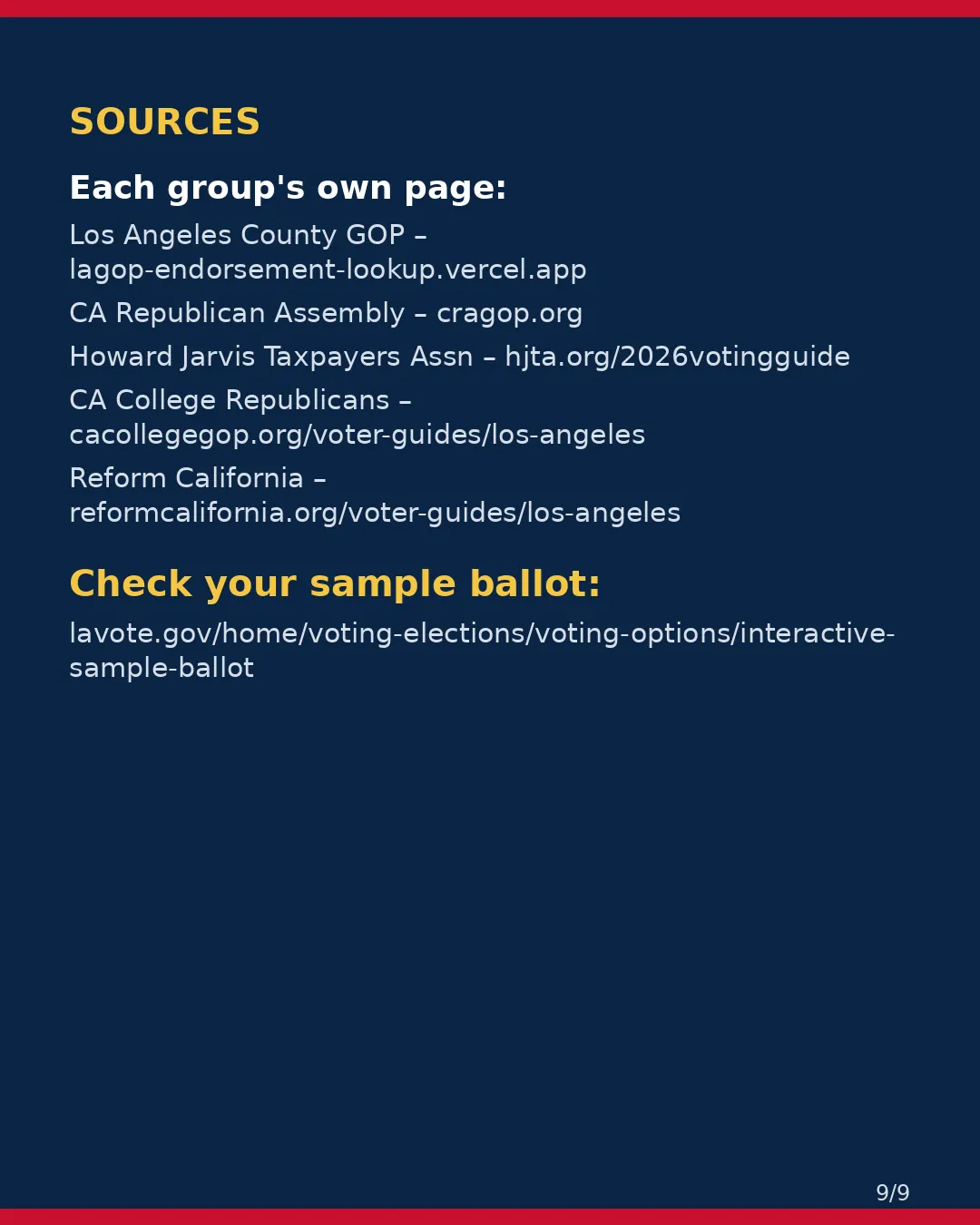 Los Angeles County, Nov 3, 2026 — Part 2: local races. (9/9)